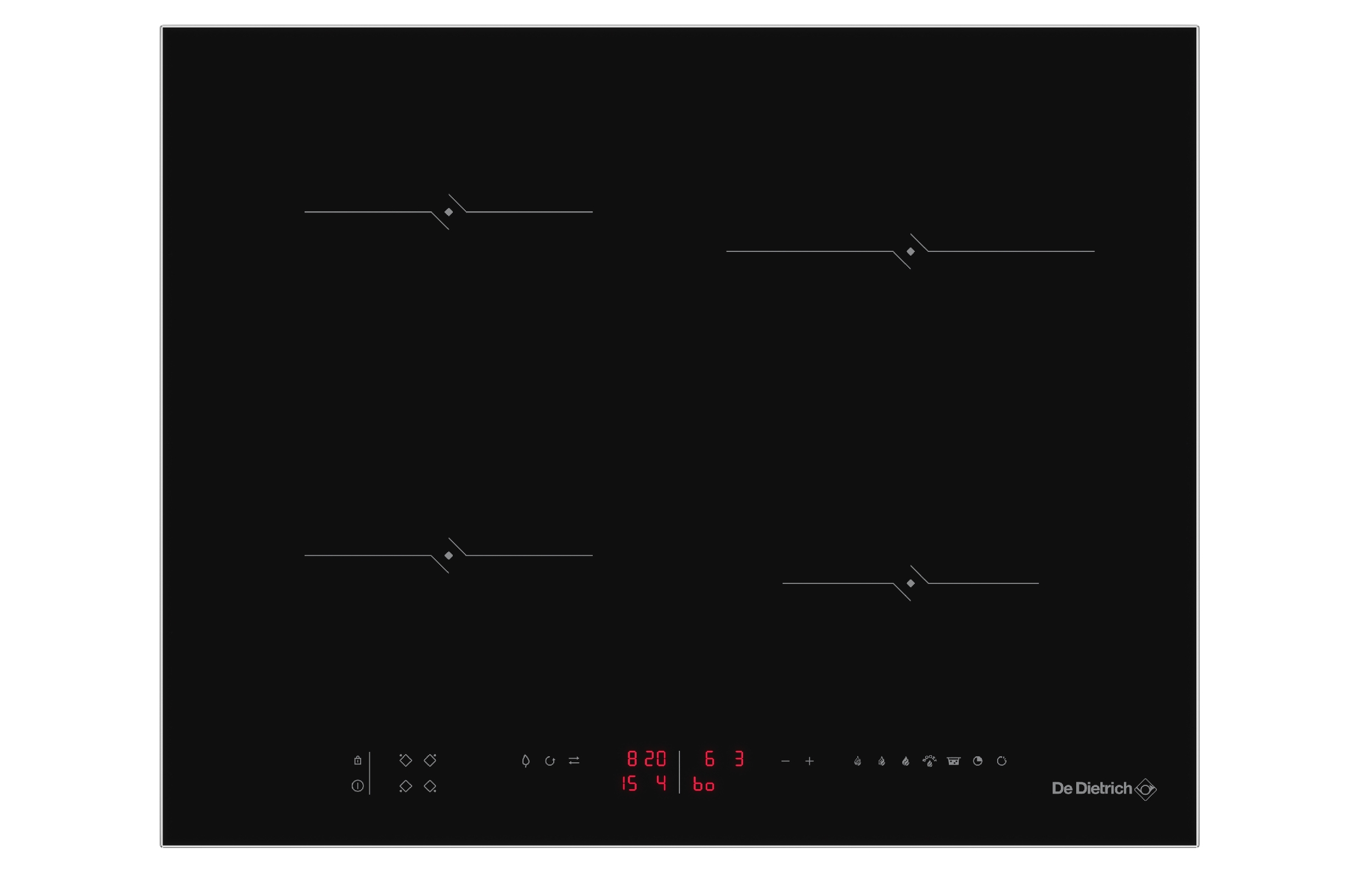 Indukční varná deska De Dietrich DPI4400B v provedení Infinite Black